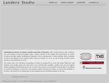 Tablet Screenshot of landersstudio.com